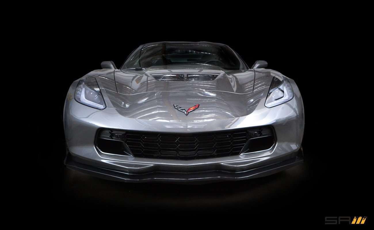 Scrape Armor front splitter scrape protection for C7 Corvette Z06 w Z07 Performance Package